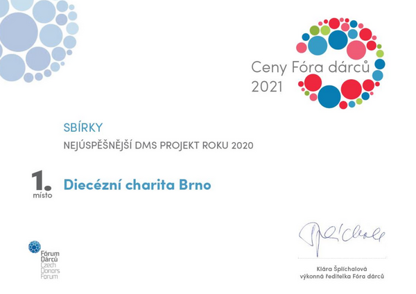 Diacézní charita Brno DMS projekt diplom